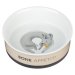 Ceramic Bowl Bone Appetit! Large Taupe