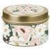 Tin Candle Floral White Our Peace Eph. 2:14