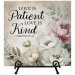 Easel Plaque-Love Is Patient  Love Is Kind (6" x 6") (#27716)