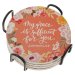 Faithful Florals Ceramic Coaster Set