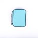 Medium Black/ Sky Blue Canvas Bible Cover