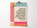Romans 8 verse 28 poster. A4