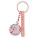Keychain in Tin Pink Petals Shine