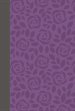 NIV Thinline Bible, Giant Print, Leathersoft, Gray/Purple, Red Letter, Thumb Indexed, Comfort Print