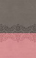 NIV, Quest Study Bible, Leathersoft, Gray/Pink, Thumb Indexed, Comfort Print