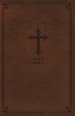 KJV Holy Bible: Thinline, Brown Leathersoft, Red Letter, Comfort Print: King James Version