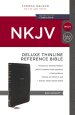 NKJV, Deluxe Thinline Reference Bible, Leathersoft, Black, Red Letter, Comfort Print
