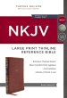 NKJV, Thinline Reference Bible, Leathersoft, Brown, Red Letter, Comfort Print