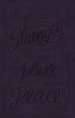NKJV, Giant Print Center-Column Reference Bible, Verse Art Cover Collection, Leathersoft, Purple, Thumb Indexed, Red Letter, Comfort Print