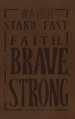 NKJV, Giant Print Center-Column Reference Bible, Verse Art Cover Collection, Genuine Leather, Brown, Thumb Indexed, Red Letter, Comfort Print