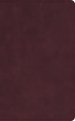 CSB Single-Column Personal Size Bible, Holman Handcrafted Collection, Premium Marbled Burgundy Calfskin