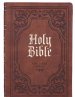 KJV Bible Thinline LP Faux Leather, Antiqued Brown