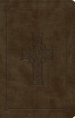 ESV Large Print Value Thinline Bible (TruTone, Olive, Celtic Cross Design)
