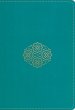 ESV Large Print Compact Bible, Teal, Imitation Leather, Gilt-Edged, Double-Column, Words Of Christ In Red, Ribbon Marker, Concordance, Bouquet Design, Smyth-Sewn Binding