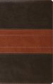 ESV Large Print Personal Size Bible, Red Letter (TruTone, Forest/Tan, Trail Design)