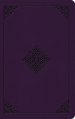 ESV Large Print Personal Size Bible, Red Letter (TruTone, Lavender, Ornament Design)
