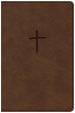 CSB Compact Bible, Brown, Imitation Leather, Two-Column Text, Topical Subheadings, Words of Christ in Red, Concordance, Presentation Page