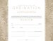 Deacon Ordination Flat Certificate (Pkg 6)
