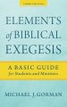 Elements of Biblical Exegesis