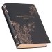 NLT, The Spiritual Growth Bible Faux Leather, Black Floral
