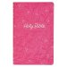KJV Holy Bible, Gift Edition King James Version, Faux Leather Flexible Cover, Pink Floral Vine