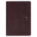 Devotional Bible NLT for Men Faux Leather, Walnut Brown Cross