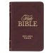 KJV Bible Mini Pocket Faux Leather, Burgundy
