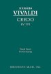 Credo, RV 591 - Vocal Score