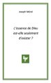 L'essence De Dieu Est-elle Seulement D'exister
