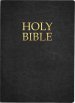 KJVER Holy Bible, Large Print Black Genuine Leather, Indexed