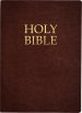 KJVER Holy Bible, Large Print, Mahogany Genuine Leather