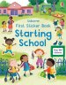 First Sticker Book Starting Kindergarten: A First Day of School Book for Kids