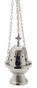 Nickel Plated Thurible With Cross H 18 cm