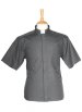 Mid Grey Clerical Shirt Short Sleeve - 16.5" Collar