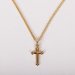 16-18" Gold Over Sterling Silver Cross Necklace