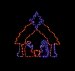 67 x 66cm Twinkling Flexibrights Nativity