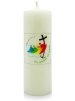 6" x 2" Candle with Jubilee 2025 Transfer - Single