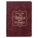 Journal Classic Burgundy With God Matt. 19:26