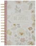 Journal Spiral Dusty Mauve Floral Be Joyful 1 Thess. 5:16