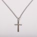 24" Sterling Silver Cross Necklace