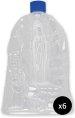 6 x Lourdes Grotto Holy Water Bottle (550ml)