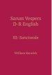 Sarum Vespers D-R English III: Sanctorale