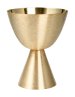 Golden Plated Chalice H 15 cm