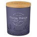 Glass Candle w/Bamboo Lid Blue Noble Things Prov. 31:29