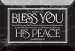 Glass Plaque-May The Lord Bless You (6 x 4)
