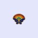 Butterfly With Rainbow Lapel Pin - Pack of 3
