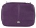 Two-fold Purple Faux Leather Organizer Bible Cover - Extra Large