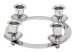 Nickel Plated Candle Holder D 21 cm