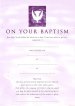 Pink Baptism Certificate - Pack of 10