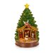 25cm Battery Operated Lit Animated Musical Nativity Tree Scene